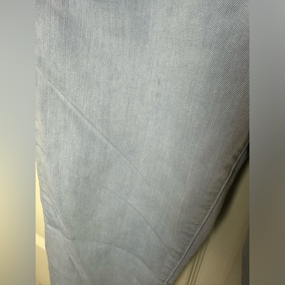 GAP 1969 Sexy Boyfriend Jeans Light Blue Shirtting Wash Mid Rise Cuffed Roll Up - Picture 9 of 10